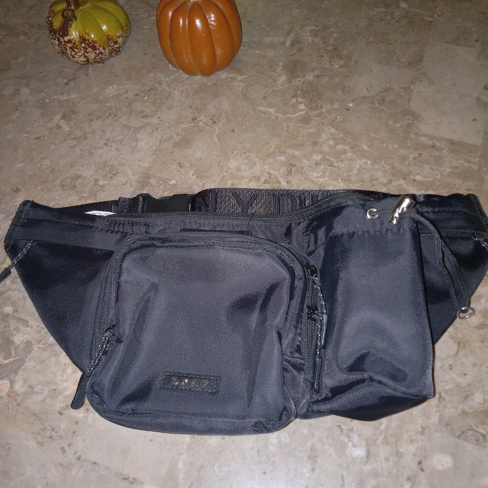 DKNY black fanny utility pack